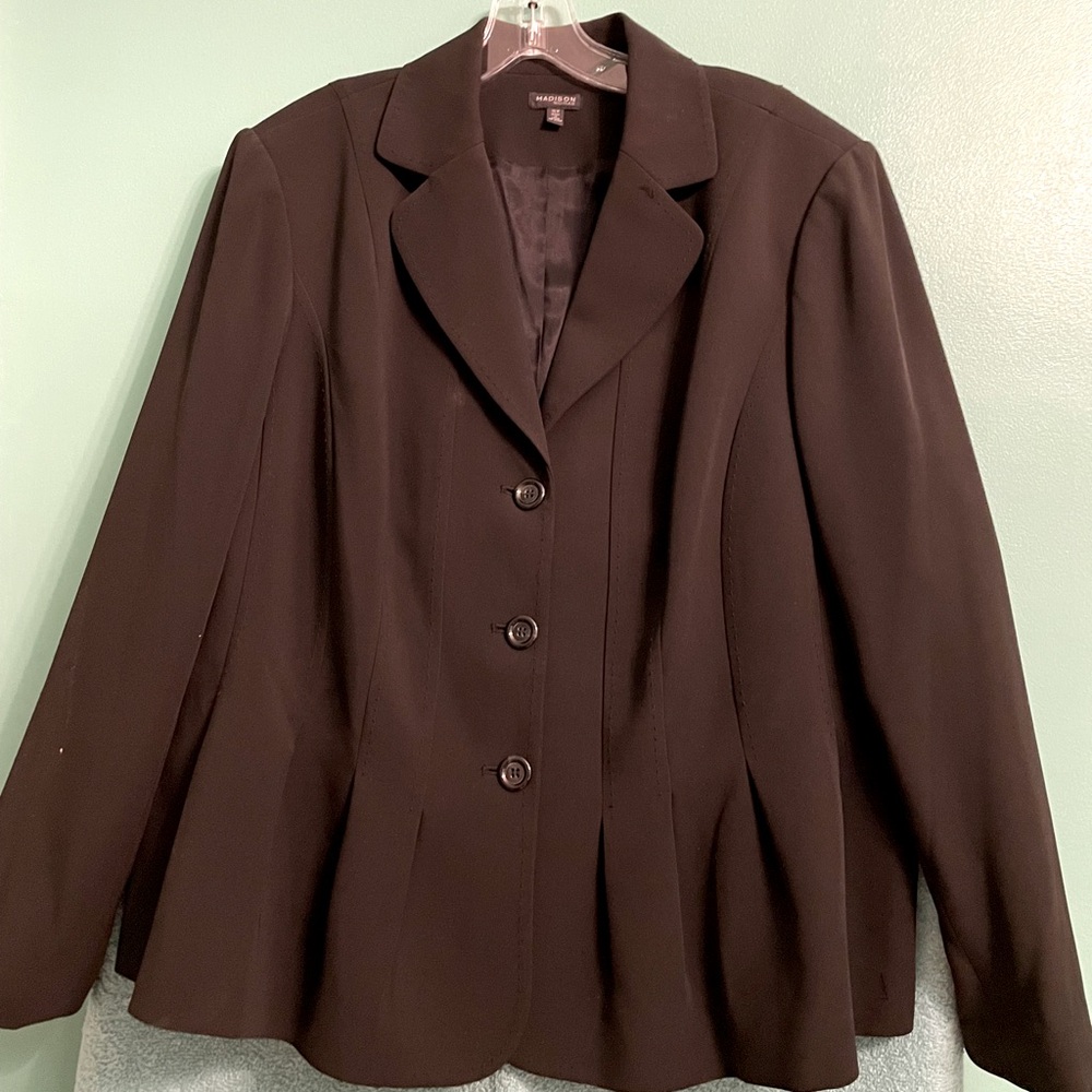Madison Woman Vintage Black Blazer Jacket - Picture 5 of 13